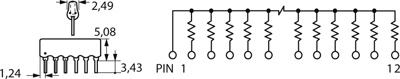 4607X-101-101LF Bourns Electronics GmbH Resistor Networks Image 2