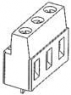 Leiterplattenklemme, 3-polig, RM 7.62 mm, 0,05-3 mm², 24 A, Käfigklemme, grau, 282861-3