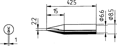 0842CDLF/SB Ersa Lötspitzen, Entlötspitzen und Heißluftdüsen Bild 2