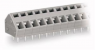 Leiterplattenklemme, 3-polig, RM 5 mm, 0,5-2,5 mm², 16 A, Käfigklemme, hellgrau, 236-403/000-009/999-950