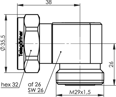 100024558 Telegärtner Koaxial Adapter Bild 2