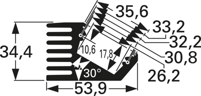 10046077 Fischer Elektronik Kühlkörper