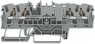 4-Leiter-Basisklemme, Federklemmanschluss, 0,25-4,0 mm², 1-polig, 16 A, 6 kV, grau, 2002-1861