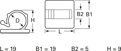 151-13019 HellermannTyton Kabelhalter