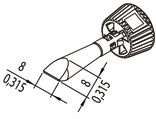 0142CDLF80/SB Ersa Lötspitzen, Entlötspitzen und Heißluftdüsen Bild 2