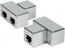 T-Modular-Adapter RJ45 Buchse/2xBuchse 1:1, geschirmt