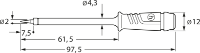 PRUEF 2 RT Hirschmann Test & Measurement Prüfspitzen, Tastköpfe Bild 2