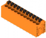 Leiterplattenklemme, 11-polig, RM 5 mm, 0,12-2,5 mm², 20 A, Federklemmanschluss, orange, 1330280000