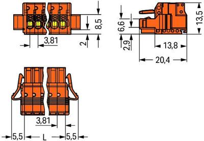 2734-214/037-000 WAGO PCB Connection Systems Image 2