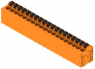 Leiterplattenklemme, 19-polig, RM 5 mm, 0,12-2,5 mm², 20 A, Federklemmanschluss, orange, 1330370000