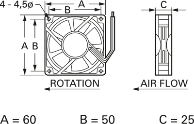 D06 T12 LWS TRACO POWER Axiallüfter