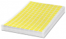 Textil/Polymer Etikett, (L x B) 20 x 8 mm, gelb, Seite mit 1000 Stk