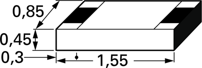 MCT 0603-50 B5 0R00 Vishay SMD Widerstände Bild 2