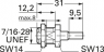 FME Stecker 50 Ω, RG-188A/U, RG-174/U, KX-3B, RG-316/U, KX-22A, Crimpanschluss, gerade, 100027727