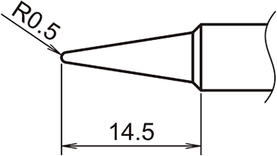 T18-B Hakko Lötspitzen, Entlötspitzen und Heißluftdüsen Bild 2