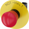 Not-Halt-Pilzdrucktaster, 22mm, rund, Kunststoff,rot, 1Ö, 3SU11001HB203CH0