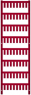 Polyamid Kabelmarkierer, beschriftbar, (B x H) 12 x 4.6 mm, max. Bündel-Ø 3.7 mm, rot, 1919530000