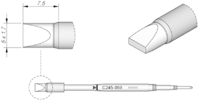 C245069 JBC Lötspitzen, Entlötspitzen und Heißluftdüsen