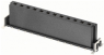 Federleiste, 3-polig, RM 2.54 mm, gerade, schwarz, 15620032601333