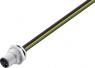 Sensor-Aktor Kabel, M12-Flanschstecker, gerade auf offenes Ende, 3-polig + PE, 0.2 m, 12 A, 09 0691 121 04