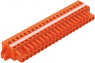 Buchsenleiste, 21-polig, RM 5.08 mm, abgewinkelt, orange, 231-321/027-000