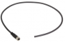 Sensor-Aktor Kabel, M8-Kabeldose, gerade auf offenes Ende, 4-polig, 0.5 m, PUR, schwarz, 21348100489005