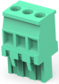 Leiterplattenklemme, 3-polig, RM 5.08 mm, 0,05-3 mm², 15 A, Käfigklemme, grün, 284047-3
