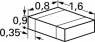 Keramik-Kondensator, 1 nF, 50 V (DC), ±10 %, SMD 0603, X7R, 06035C102KAT2A