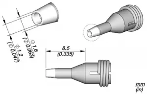 C360004 JBC Soldering tips, desoldering tips and hot air nozzles