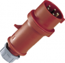 CEE Stecker mit Phasenwender, 5-polig, 32 A/400 V, rot, 6 h, IP44, 3322