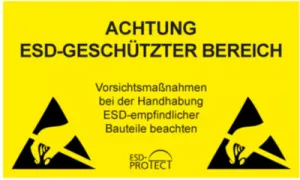 BK0601001 ESD PROTECT Prüfplaketten, Schilder und Bänder