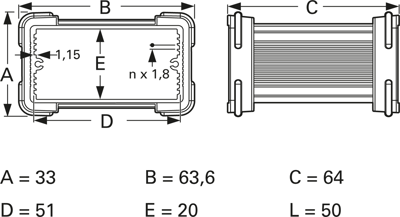 10035335 Fischer Elektronik Kleingehäuse und Modulgehäuse