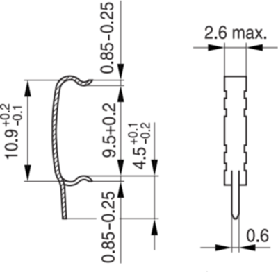 B65808B2203X000 TDK (EPCOS) Zubehör für Induktivitäten Bild 5