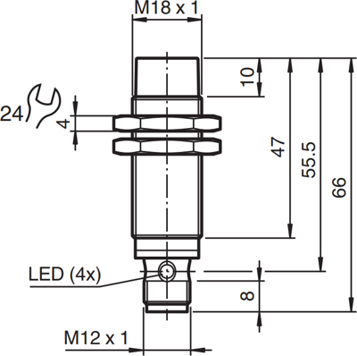 NXN12-18GM50-E2-V1 PEPPERL+FUCHS Näherungsschalter, Reedschalter Bild 2