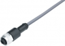 Sensor-Aktor Kabel, M12-Kabeldose, gerade auf offenes Ende, 8-polig, 2 m, PVC, grau, 2 A, 77 3430 0000 20708-0200