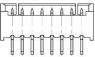 Stiftleiste, 8-polig, RM 1.25 mm, gerade, natur, 2-1734598-8