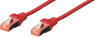 Patchkabel, RJ45-Stecker, gerade auf RJ45-Stecker, gerade, Cat 6, S/FTP, LSZH, 1 m, rot