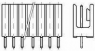 Stiftleiste, 6-polig, RM 2.54 mm, gerade, schwarz, 829539-6