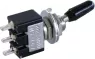 Toggle switch, metal (black), 1 pole, latching, On-On, 10 A/125 VAC, MS-166 BLACK