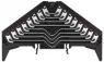 Rangierverteilerklemme, Push-in-Anschluss, 0,5-1,5 mm², 32-polig, 8 A, 4 kV, schwarz, 1173780000