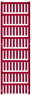 Polyamid Kabelmarkierer, beschriftbar, (B x H) 21 x 4.6 mm, max. Bündel-Ø 3.7 mm, rot, 1918900000