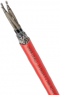 Polymer-Compound Bahnleitung UNIRAIL S 50264-3-2 300V MMS FR 2 x 0,5 mm², geschirmt, rot