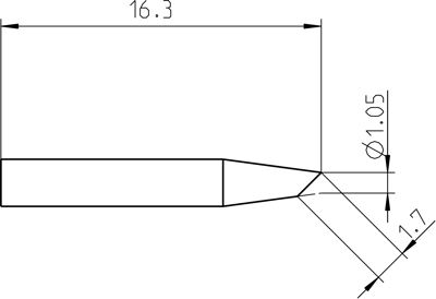 RTP 012 B MS Weller Soldering tips, desoldering tips and hot air nozzles Image 3