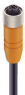 Sensor-Aktor Kabel, M12-Kabeldose, gerade auf offenes Ende, 4-polig, 10 m, PUR, orange, 4 A, 49202