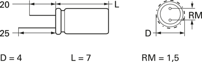 KS7226M016S1A5B07K Teapo Elektrolyt Kondensatoren Bild 2