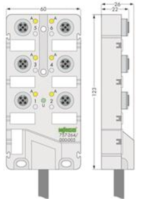 757-264/000-005 WAGO Sensor-Aktor Verteilerboxen Bild 2