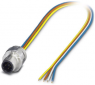 Sensor-Aktor Kabel, M12-Kabelstecker, gerade auf offenes Ende, 4-polig, 0.5 m, 4 A, 1552256