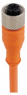 Sensor-Aktor Kabel, M12-Kabeldose, gerade auf offenes Ende, 5-polig, 10 m, PVC, orange, 4 A, 50329