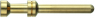 Stiftkontakt, 0,75 mm², AWG 18, Crimpanschluss, vergoldet, 09332006115