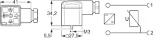 934888038 Hirschmann Automation and Control DIN Valve Connectors